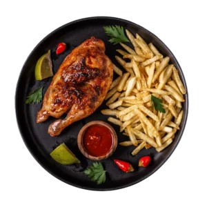 1/2 CHICKEN & CHIPS