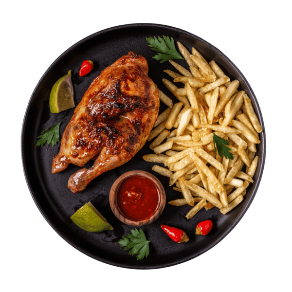 1/2 CHICKEN & CHIPS