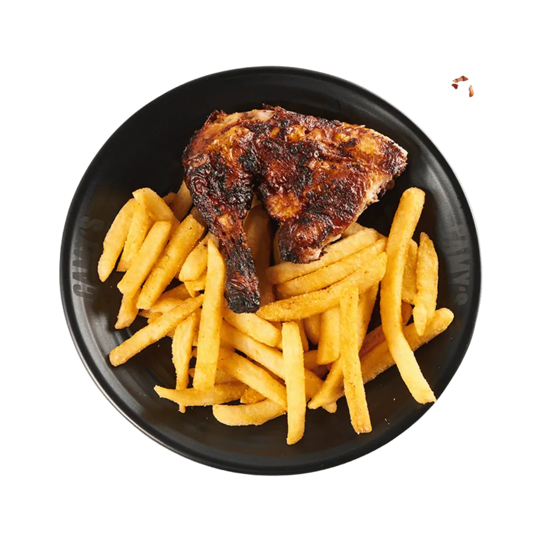 1/4 CHICKEN & CHIPS